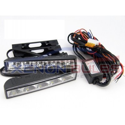 5 LED DRL DAYTIME RUNNING LIGHT WHITE IGNITION START